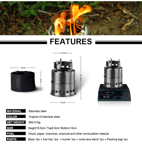 Ultralight Powerful Stove Equipment