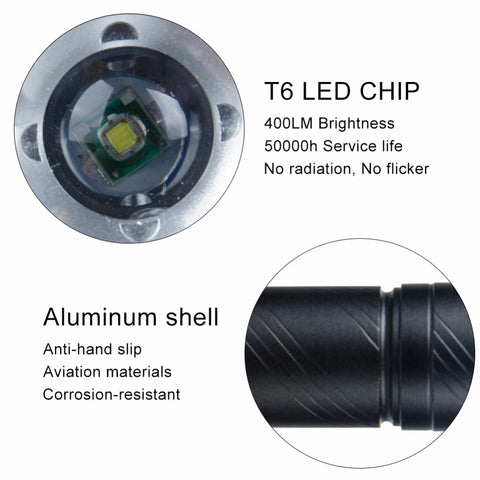High End Powerful Rechargeable LED Flaslight